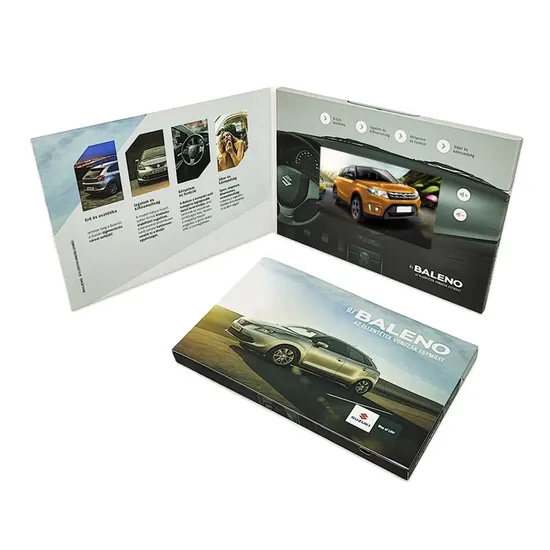 5 7 10 Inch Invitation Booklet Digital Postcard Paper Video Brochure LCD Video Screen Business Card LCD Video Greeting Card