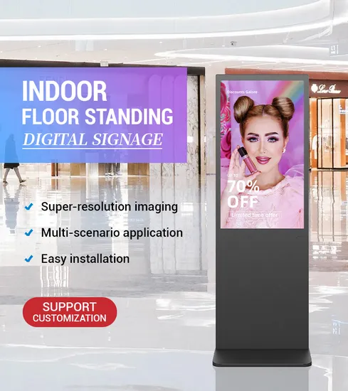Floor Standing Smart Rotate Touch Screen 4K Screen Digital Signage for Shop