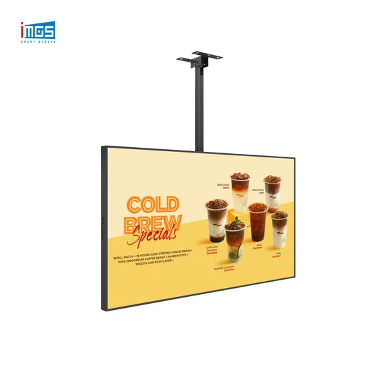 32 Inch-50 Inch Digital Signage Advertising Display Fast Food Hanging Digital Menu Board