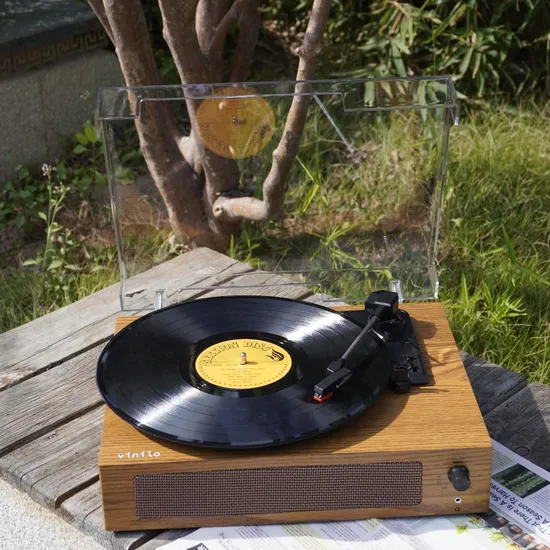 R108A Classic Creative Record Player Speaker Multi Function Built-in Speakers Vinyl Pickup Vinyl Records Player Gramophone