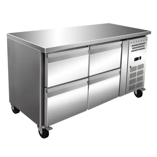 Commercial Kitchen Restaurant Workbench Stainless Steel Refrigerated Fridge Pizza Under Counter Refrigerator 4 Drawer Kitchen Under Counter Freezer Refrigerator