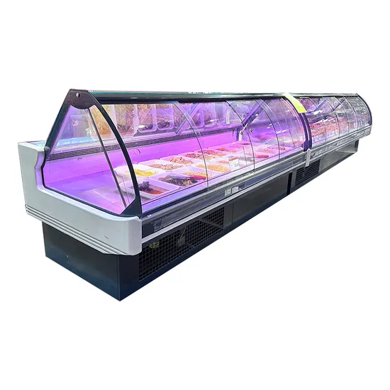 Commercial Fresh-Keeping Cabinet Display Freezer Food Cabinet Refrigerator Cooked Food Cabinet for Supermarket (2500mm)