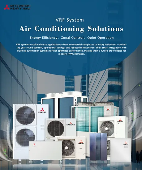 Factory Mitsubishi Heavy-Haier Vrf System Air Conditioning Solutions Supplier in China