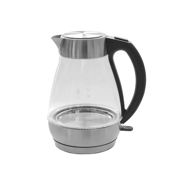 New 1.7L Kettle with LED Indicator Light Cordless Glass Electric Kettle