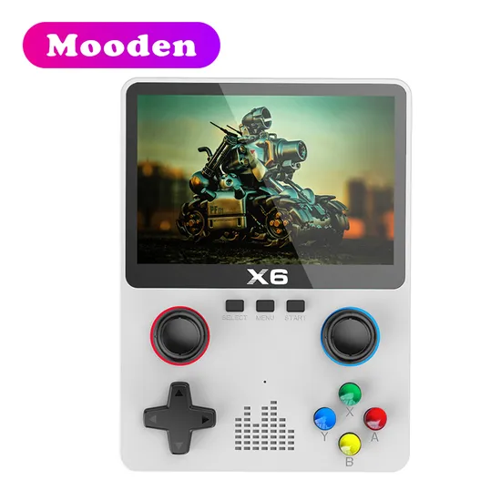 X6 Retro Video Game Console 3.5&prime;&prime; IPS Screen Portable Handheld Game Player 10000+ Classic Games Console Children Gifts