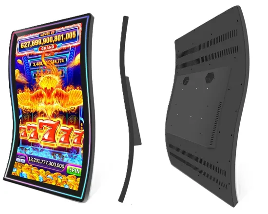High Quality Factory Custom 2K 4K Flat Vertical Curved Game Monitor with Touch LCD Display Screen, LED Halo Option