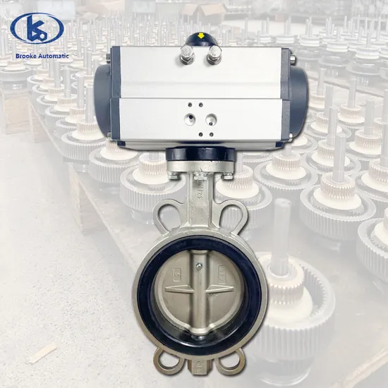 Stainless Steel EPDM Valve Seat Pneumatic Butterfly Valve
