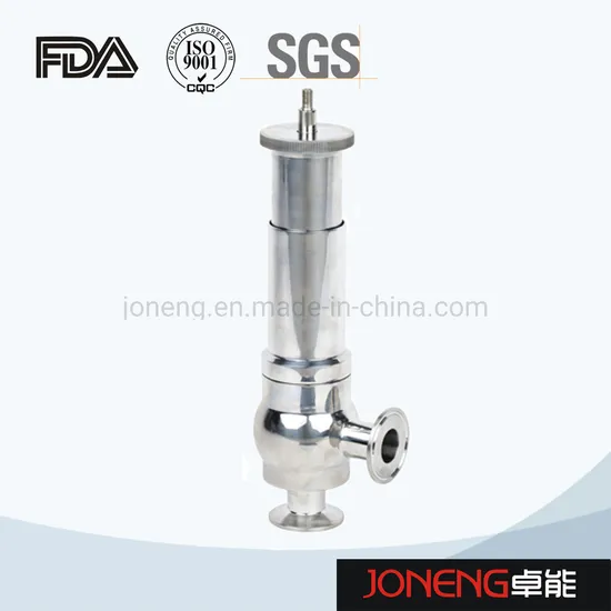 China Stainless Steel Sanitary Pressure Control Safety Relief Regulating Valve