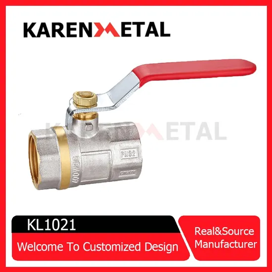 400wog High Pressure Brass Ball Valve with Plastic Sleeve Steel Handle