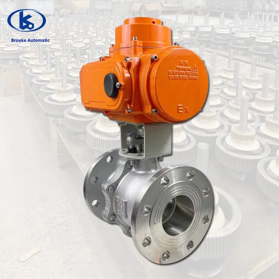 Brooke Wcb AC220/DC380 Flang Stainless Steel Ball Valve with Electric Actuator