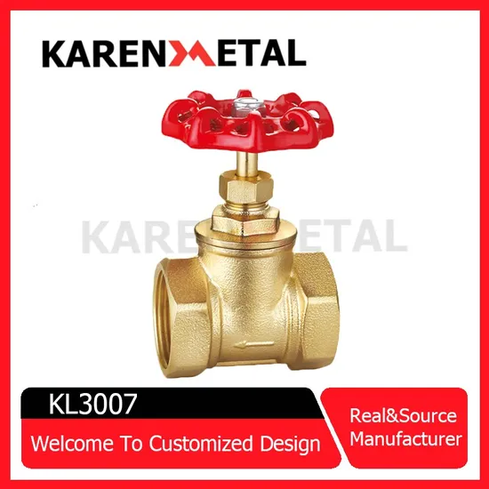 Manufacture Plumbing Copper Gate Valves Thread Brass Control Gate Valve