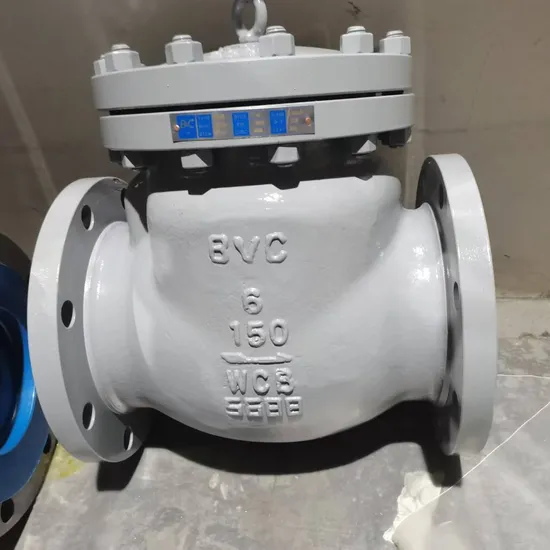 API DN150 ANSI 150 RF Body and Flanges in ASTM A216 Wcb Swing Check Valve for Medium Petroleum
