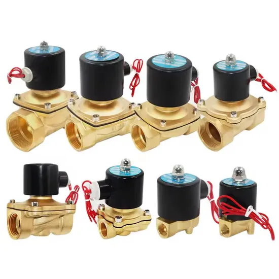 2W Normally Closed 2/2 Way Brass Solenoid Valve for Water