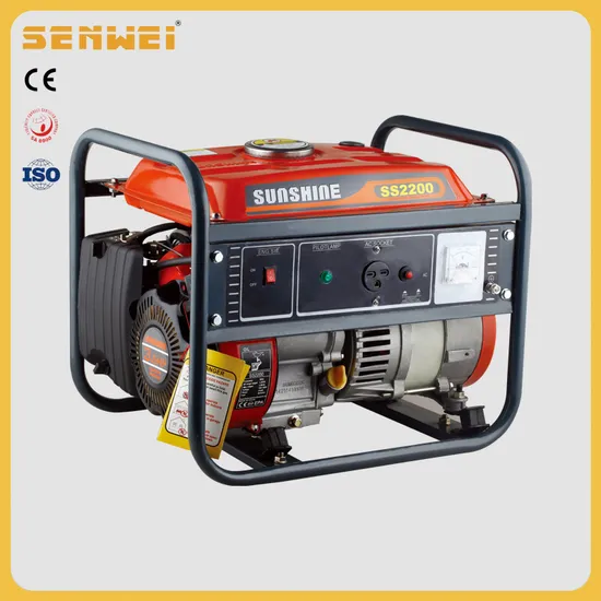 Sunshine Ss2200 4-Storke Petrol Air-Cooled Hand Start Orange From 1kw-6.5kw 50Hz Gasoline Generator