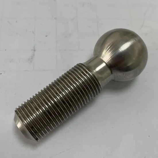OEM & Small Orders Are Warmly Welcome, M20X45mm SS316, CNC Machined Close-Tolerance Ball Head Screw