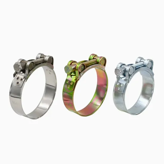 Galvanized Plated/304/316/201 European Style Heavy Duty Hose Clamp