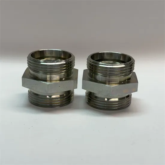 1C DIN Type Tube Straight Fittings Hydraulic Adapter 24 Degree Metal Fitting