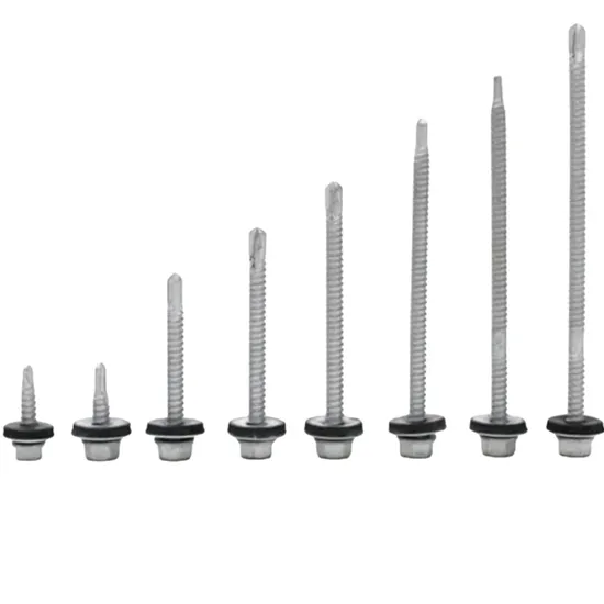 Hex Flange Head with Bonded Sealing Washer Corrosion Resistant Ruspert Self-Drilling Screws