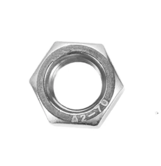 China Supplier DIN934 High Strength SS304 SS316 Stainless Steel Hex Nut