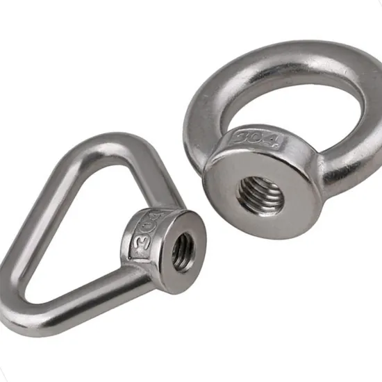 Rigging Hardware Eyenut 304 316 Stainless Steel DIN582 Ring Shape Oval Threaded Lifting Eye Nut M3 M4 M5 M6