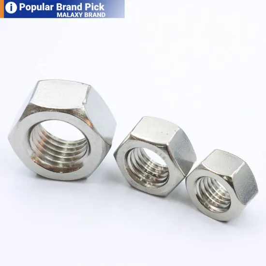 Stainless Steel 304 DIN 934 Heavy Bolt and Nut Hex Nut