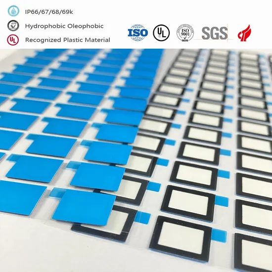 Hydrophobic IP 68 Adhesive Breathable Eptfe Acoustic Vent Membrane