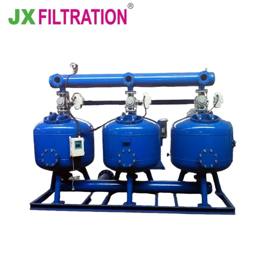 Carbon/Stainless Steel Filter Irrigation Sand Strainer Automatic Backwash Shallow Sand Filter for Water Treatment