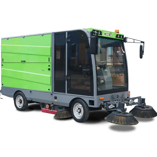 CE Industrial Vacuum Ride on Electric Street Wash Cart Wheel Automatic Steering Wholesale Road Sweeper Electric Outdoor Dust Truck Floor Cleaning Machine
