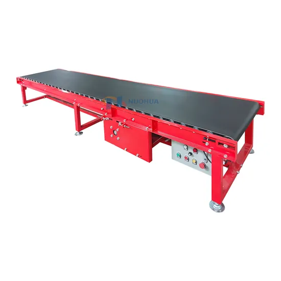 Premium Adjustable Speed Belt Conveyor with Control Box for Efficient Material Handling
