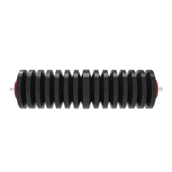 Rubber Impact Roller for Bulk Materials Handling JIS Standard Belt Conveyor