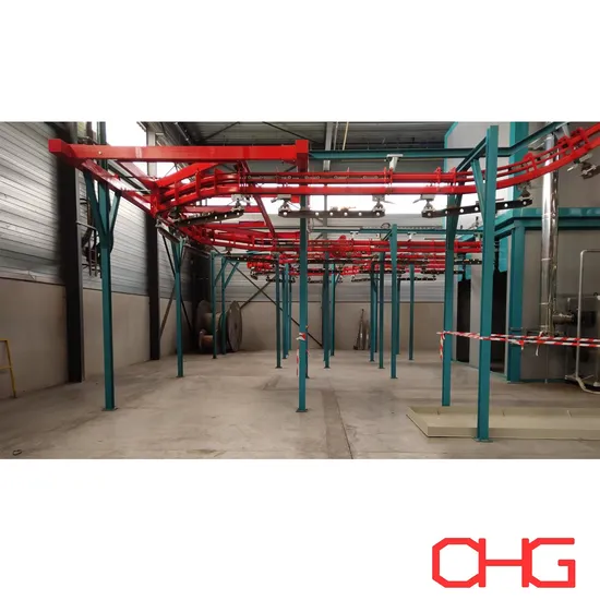 Power & Free Overhead Conveyor System for Steel Parts Coating Production Line