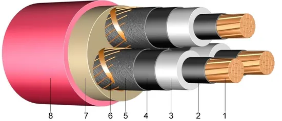 Medium Voltage Power Cables N2xsy, Na2xsy, N2xs2y, Na2xs2y Cables