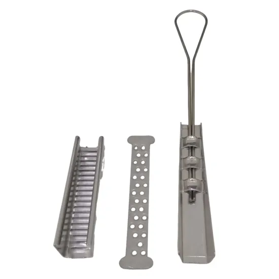 304/201 Stainless Steel/Nylon Wire Tension/Suspension Optical Drop Cable Clamp with Hardware