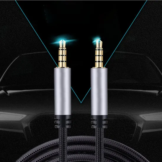 Aluminum Alloy Nylon Woven Net 3.5mm Cable Audio