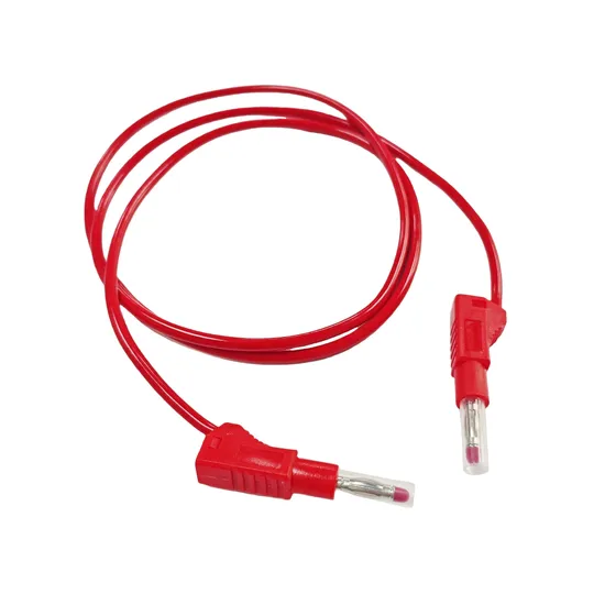 4mm Banana Plug Male Insulated Connectors Stackable Banana Plug with Wire Cable