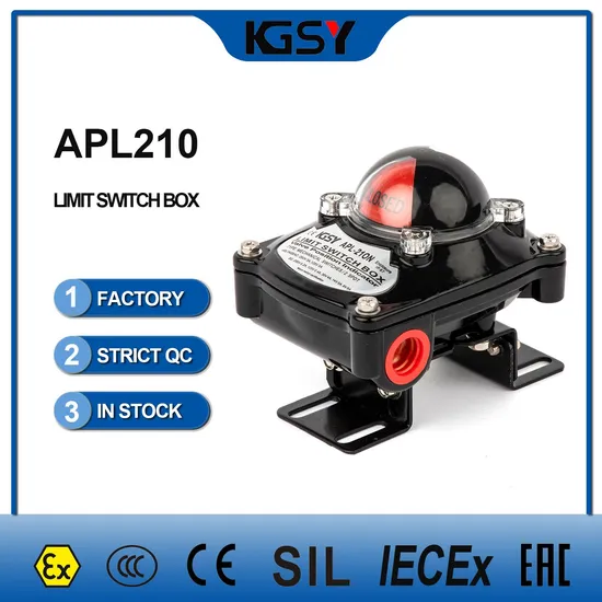 Mechanical Limit Switch Box 2 Spdt for Pneumatic Actuator Drive Valve Position Monitor Apl210 Safe Area