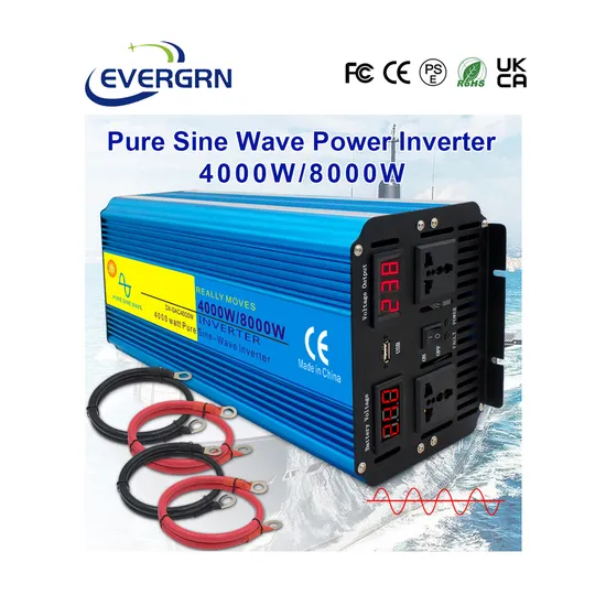 Universal Sockets 24V to 220V Rated Power 4000W 6000W 8000W Pure Sine Wave Power Inverter