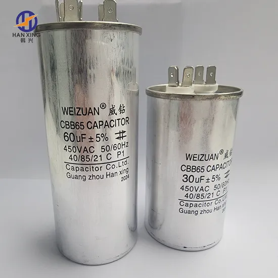 AC Capacitor 2UF~100UF 450V Round Cbb65 Dual Run Capacitor Air Conditioning Capacitor China Manufacturer