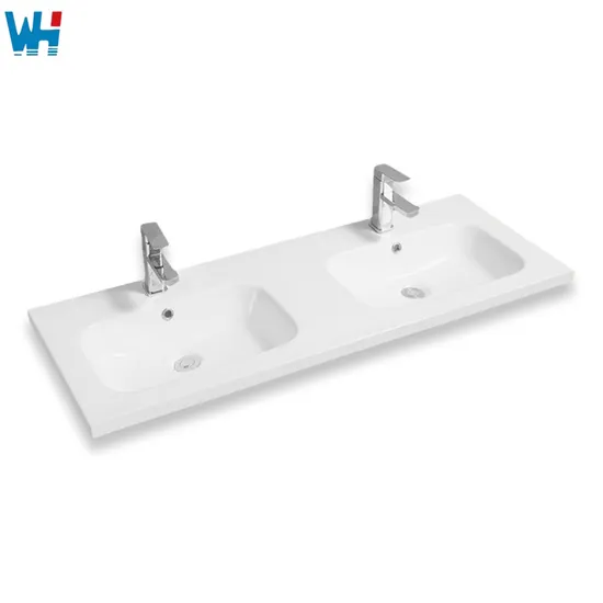 Double Sink Sleek General Thin Edge Wash Basin for Bathrooms 5414 Series