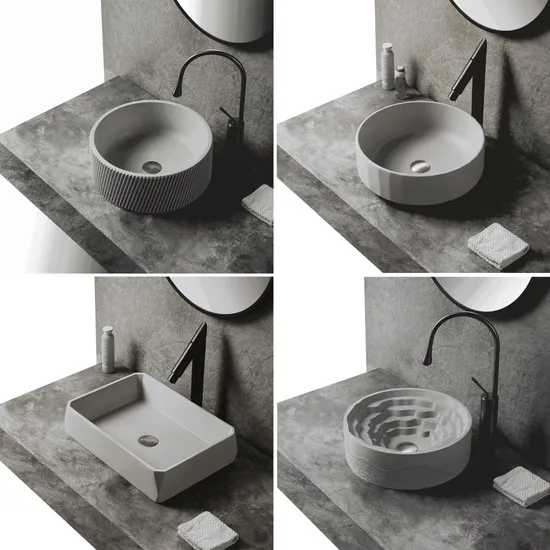 Direct Factory Customizable & Bulk Production Cement, Concrete, Artificial Stone Basin