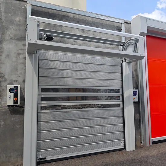 Rapid Acting High Speed Rolling Fast Roller Shutter Spiral Dock Door High Speed Spiral Aluminum Shutter Door