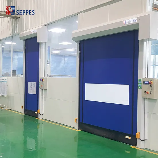 Simple and Elegant PVC Self-Repairing Zipper High Speed Roll Shutter Door