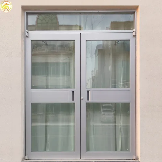 Cheap Exterior Metal/Aluminum/Aluminium Commercial/ Storefront /Front/Shop Hinges Entrance/Entry Swing/Glass Windows and Doors Price with Double Tempered Glass