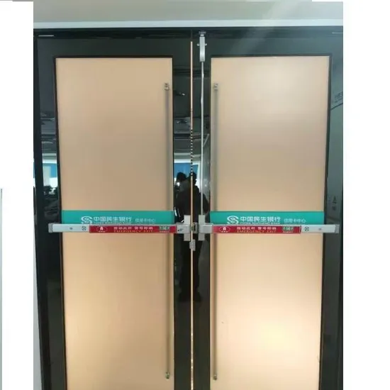 Aluminum Commercial Main Entrance Door with Push Bar Locks