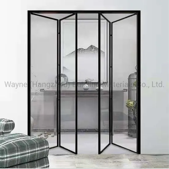 Modern Design Home Kitchen Living Room Use Slim Frame Interior Glass Door