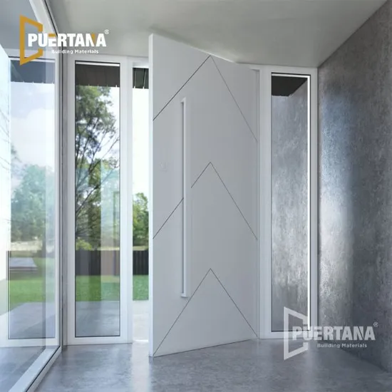 Italian Design Luxurious Security Door Exterior Single Leaf Door Modern Security Steel Door