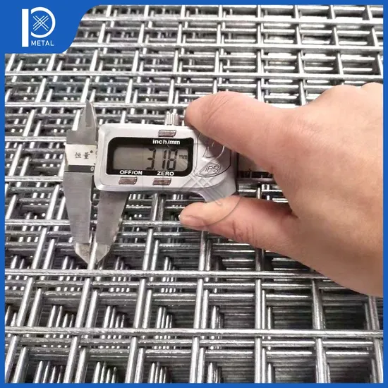 Pengxian High Security Fence Different Types Stainless Galvanized Square Steel Net Price of Welded Gabion Panel Lowes Concrete Wire Fencing Mesh Roll 20X20