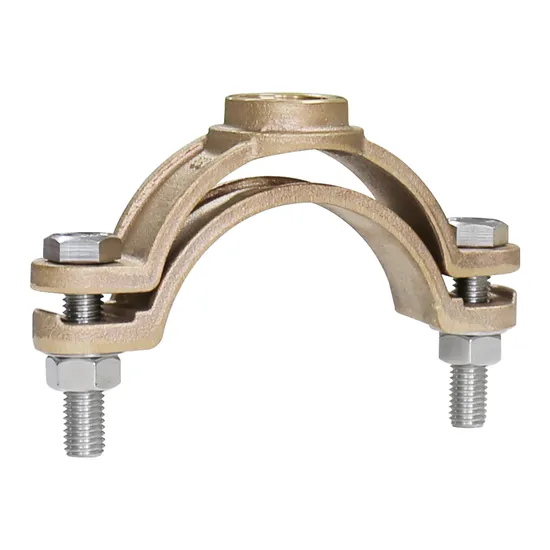 Bwva BS 1400 LG2 C83600 Gunmetal Self Tapping Bronze Clamp Saddle