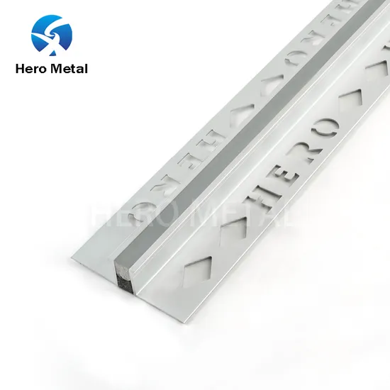 China Low MOQ Contraction Joint Tile Accessories Hero Metal Decoration Profile Aluminum Movement Expansion Joint