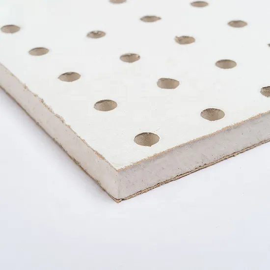 Acoustic Gypsum Ceiling Board with or Without PVC Film for Ceiling and Wall